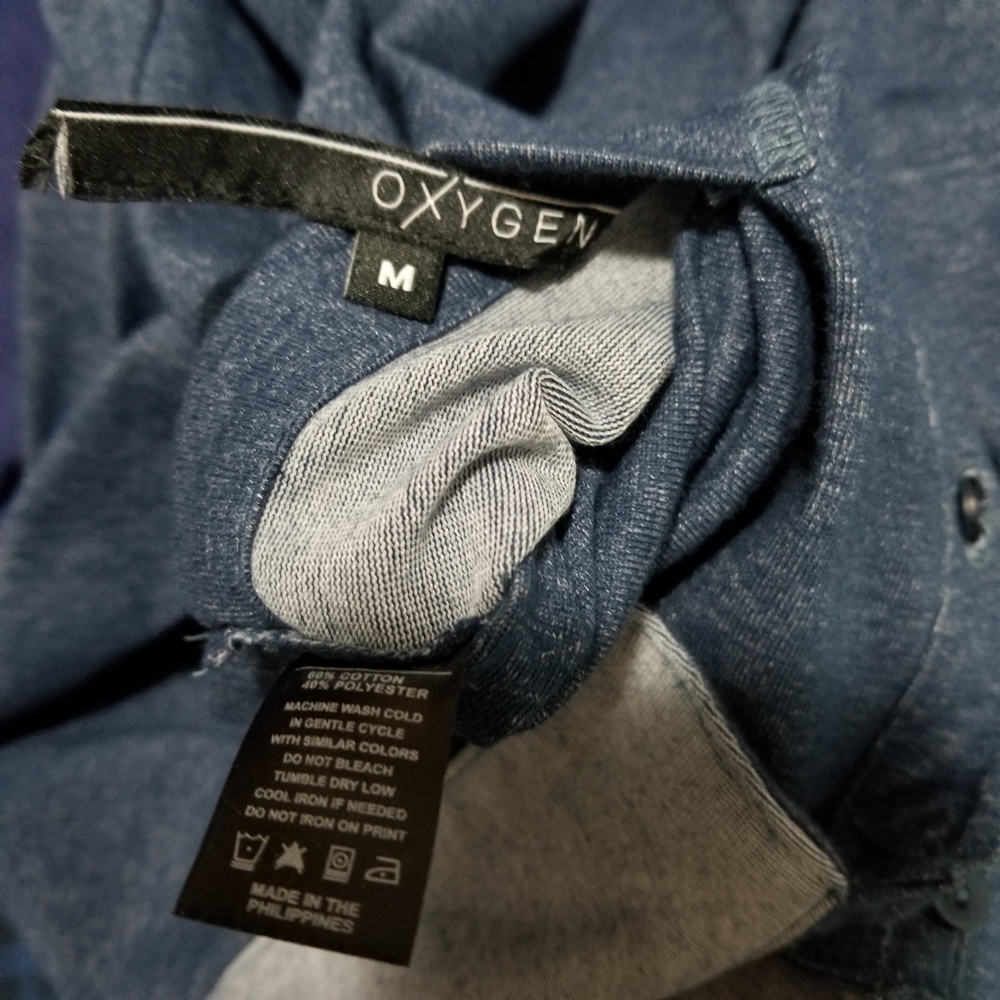 Oxygen Polo Shirt Reversible Navy Blue Medium - Picture 7 of 7
